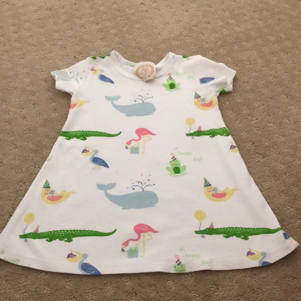 TBBC BEAUFORT BONNET COMPANY POLLY DRESS 2T HOPPY